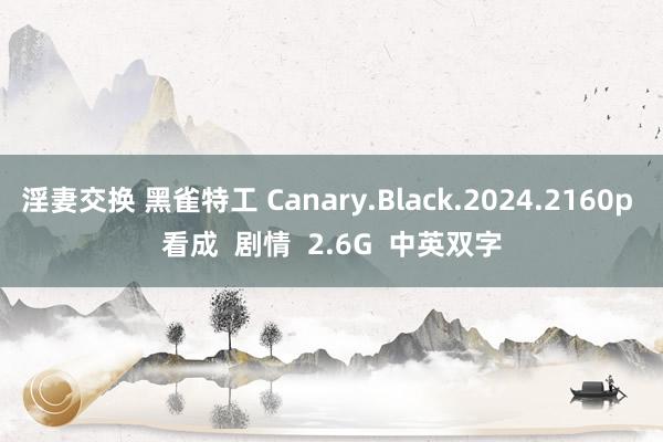 淫妻交换 黑雀特工 Canary.Black.2024.2160p 看成  剧情  2.6G  中英双字