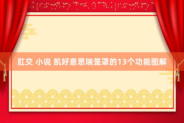 肛交 小说 凯好意思瑞笼罩的13个功能图解